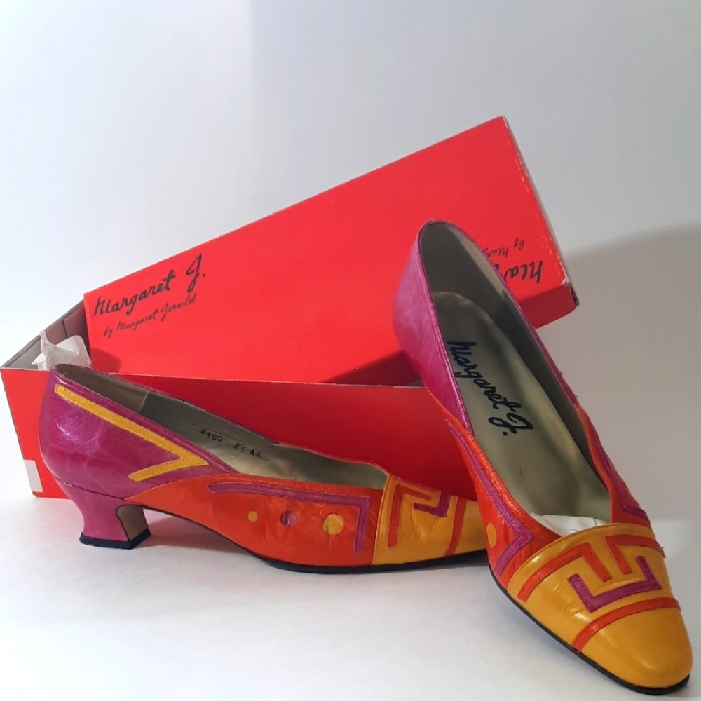 Vintage Designer Shoes Pumps Margaret Jerrold 8 1/2 M